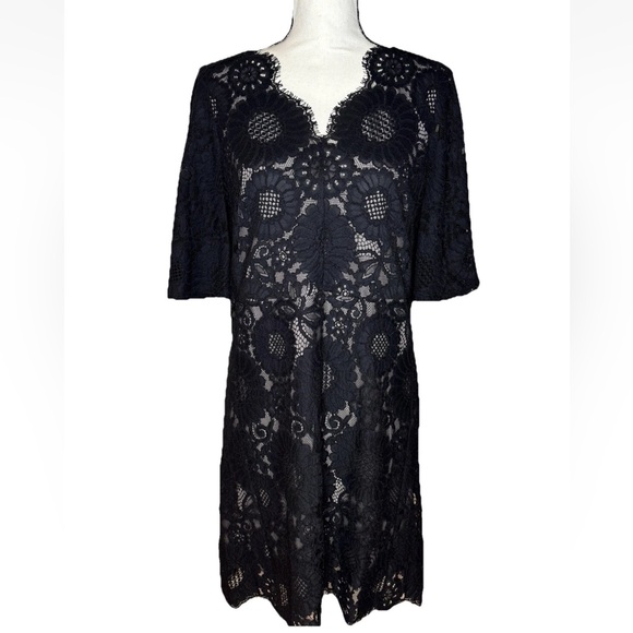 $495 See By Chloe Black Lace Dress Size 42 (US 10) NWT - Picture 1 of 11